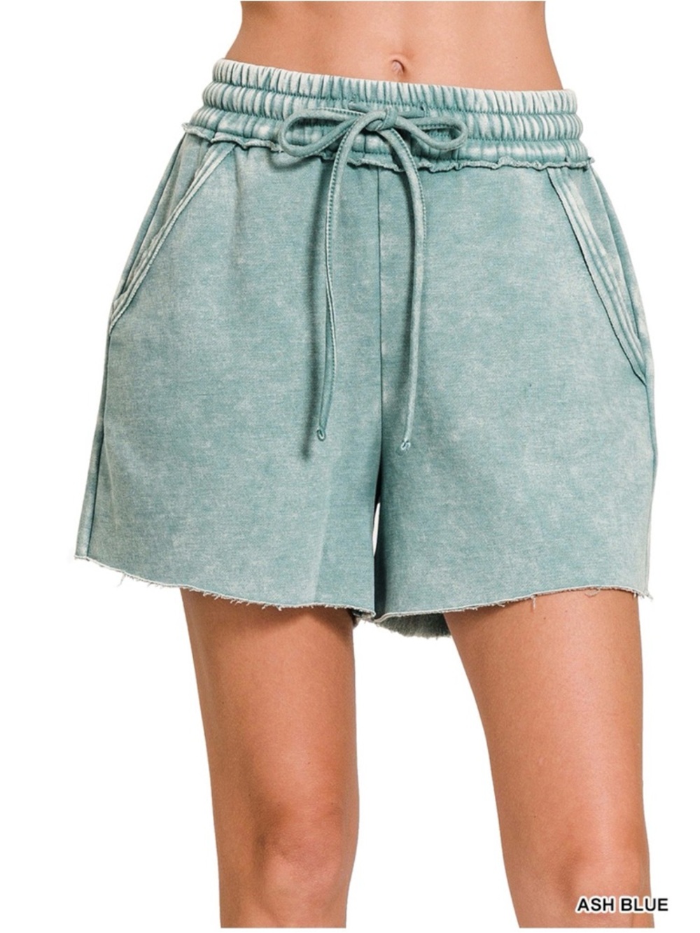 Ash Blue Women's Drawstring Casual Shorts